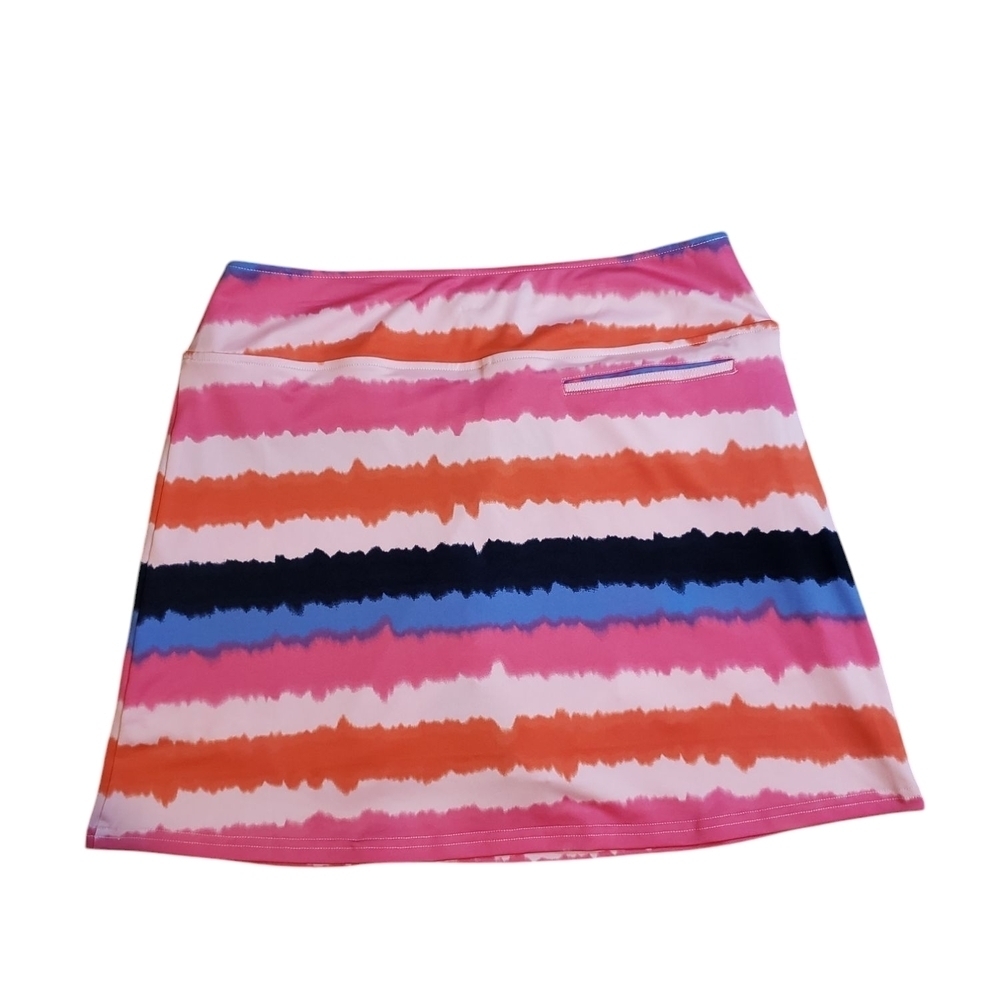 Golftini Pink Label Multi Color Golf Skort XL - Picture 2 of 8